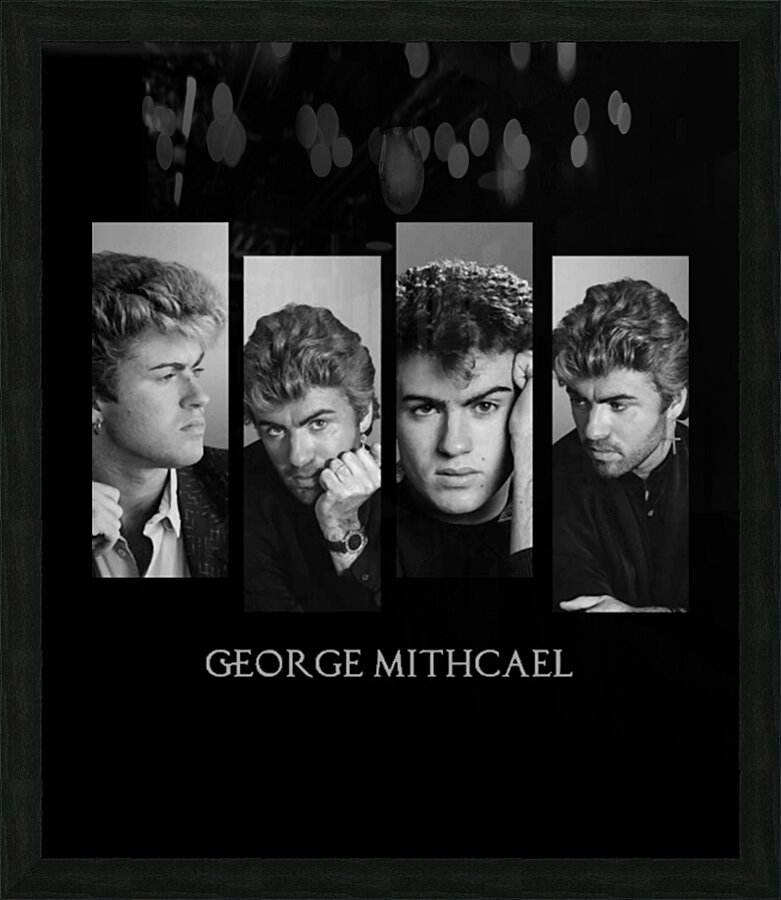 George Michael 8 Picture Frame print