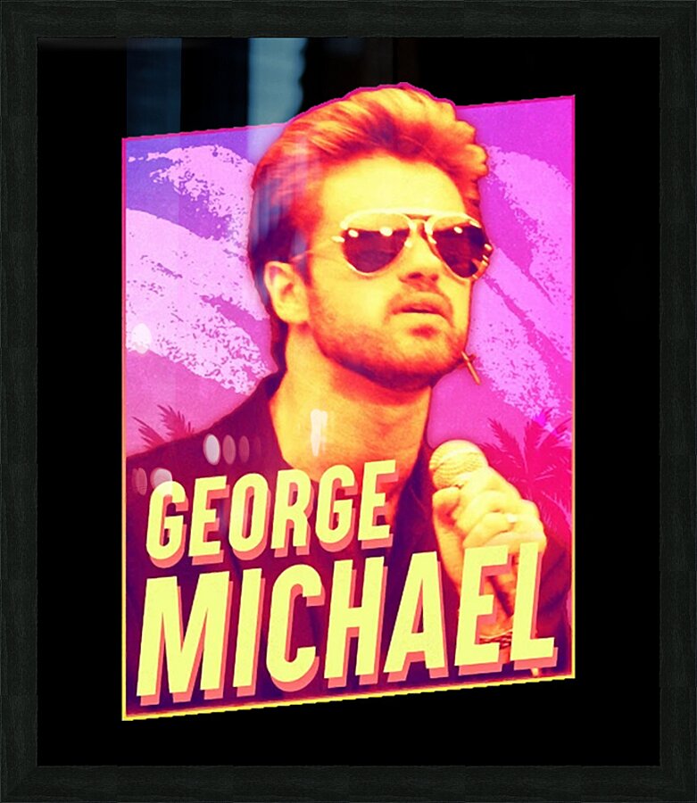 George Michael 9 Picture Frame print