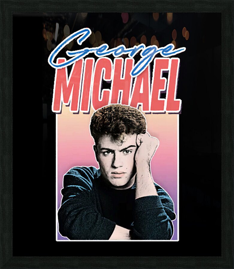 George Michael 10 Picture Frame print