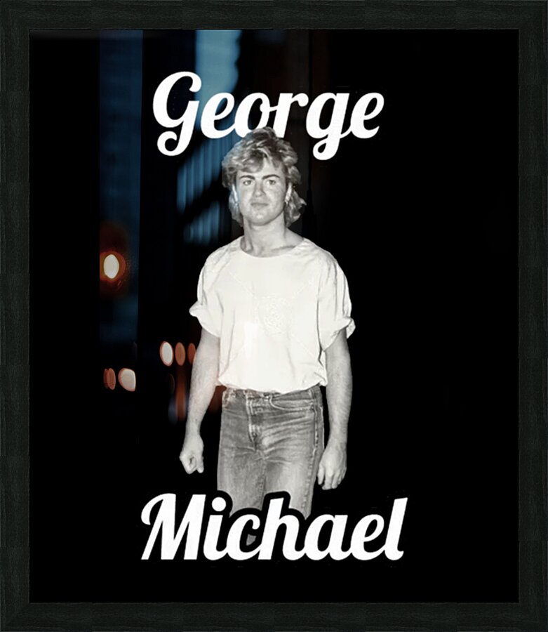 George Michael 14 Picture Frame print