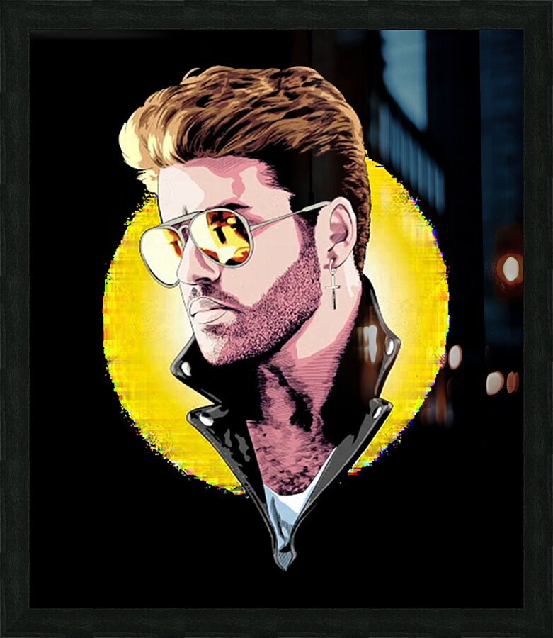 George Michael 26 Picture Frame print