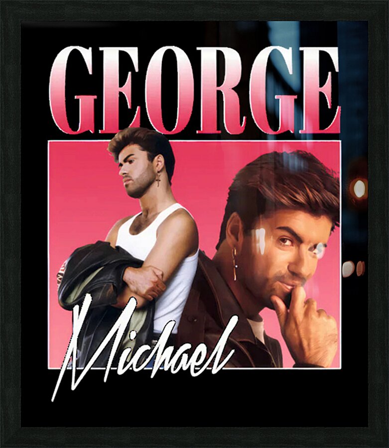 George Michael 27 Picture Frame print