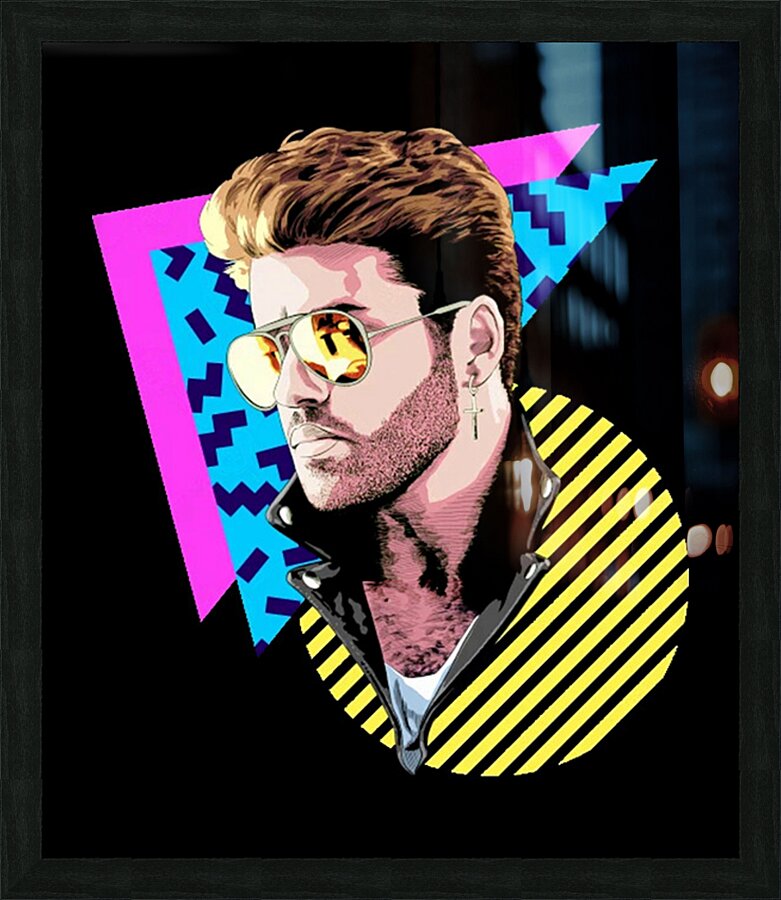 George Michael 30 Picture Frame print