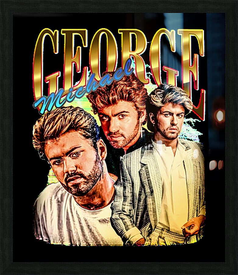 George Michael 32 Picture Frame print