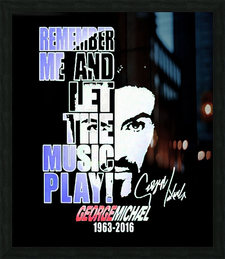 George Michael 34 Picture Frame print