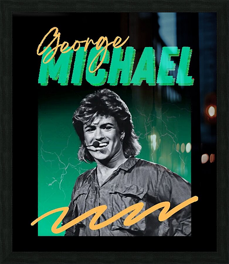 George Michael 36 Picture Frame print