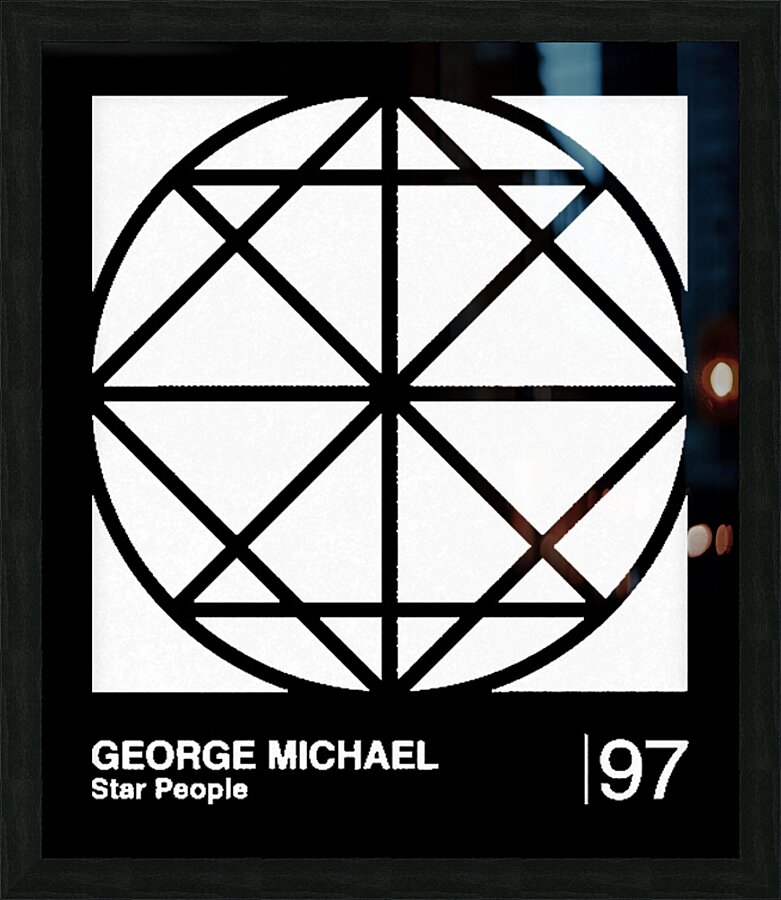 George Michael 37 Picture Frame print