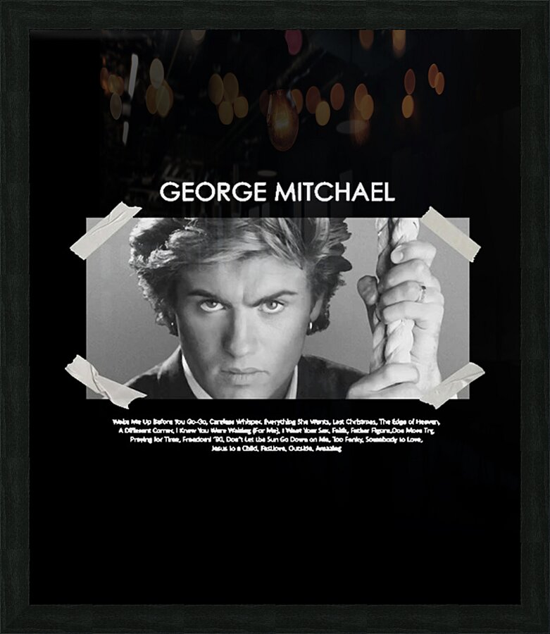 George Michael 41 Picture Frame print