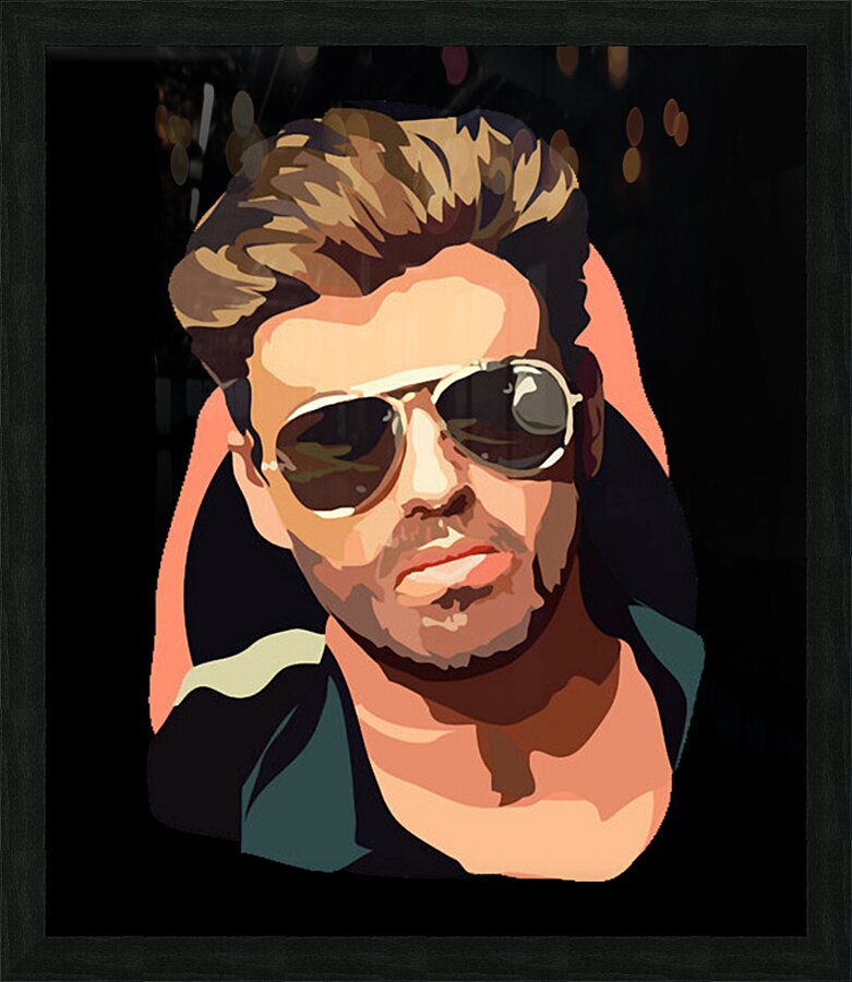 George Michael 42 Picture Frame print