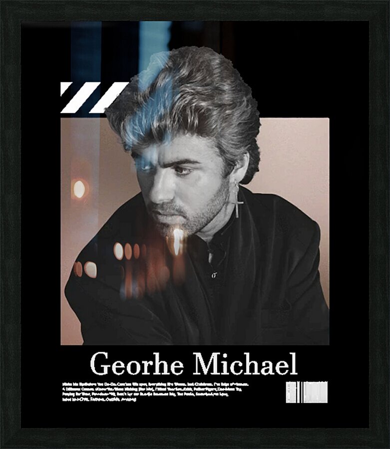 George Michael 45 Picture Frame print