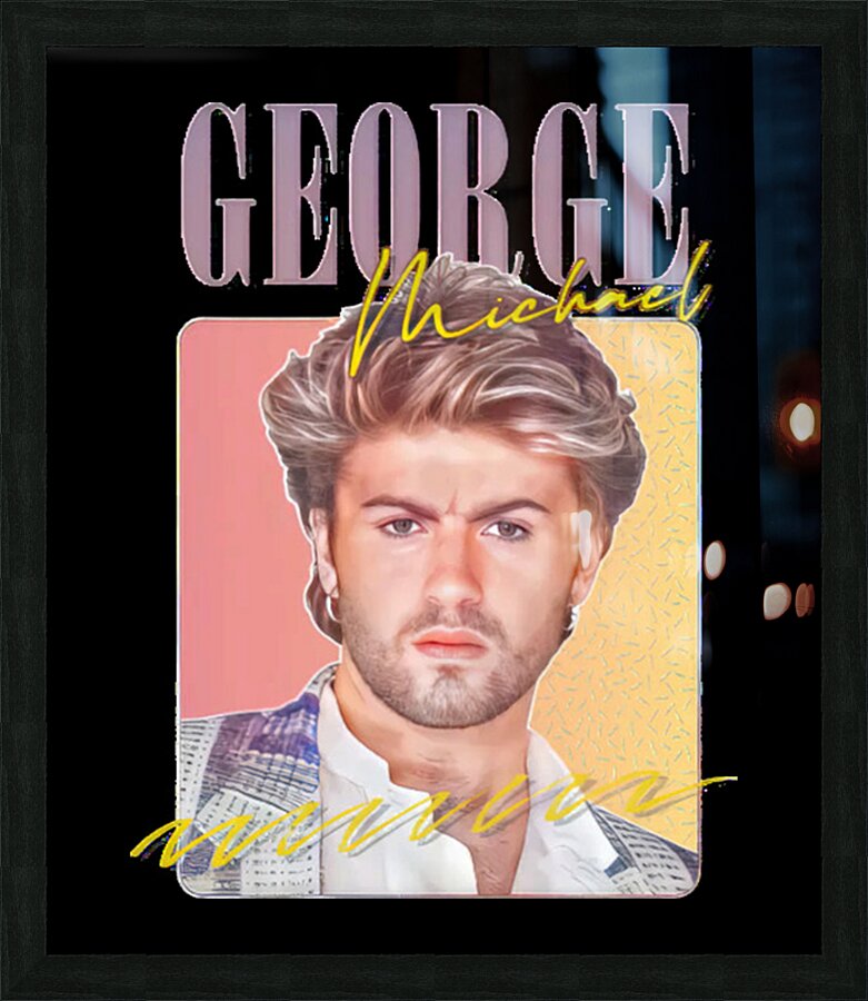 George Michael 46 Picture Frame print