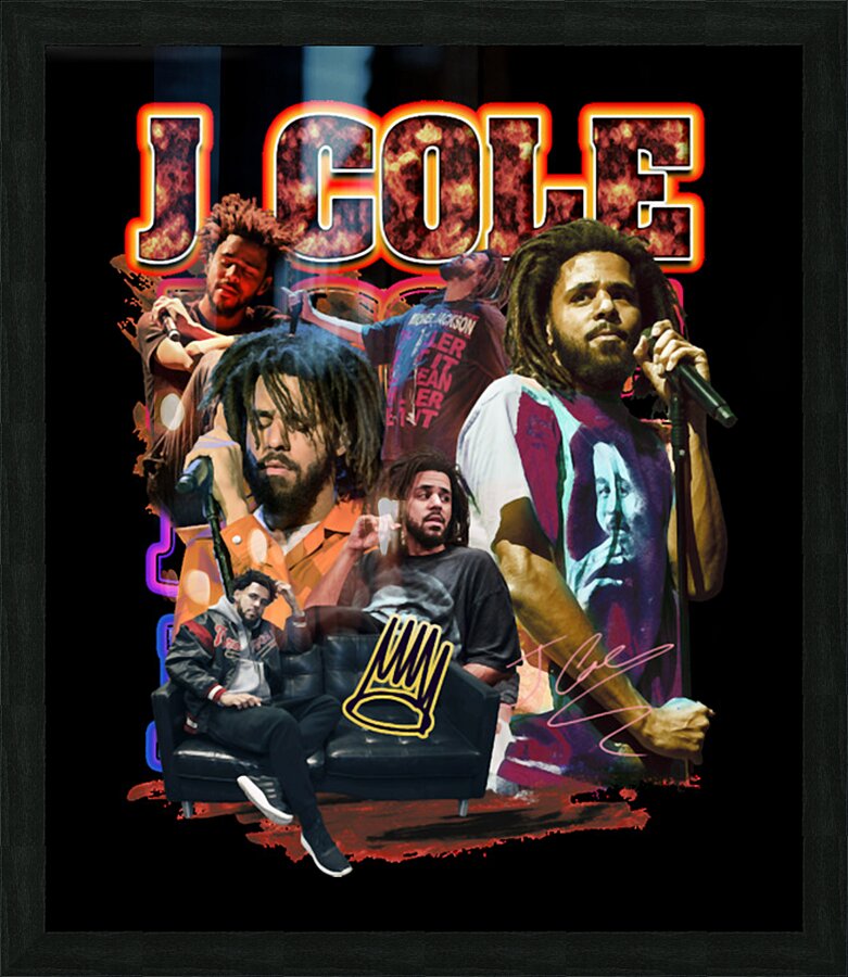 J. Cole 2 Picture Frame print