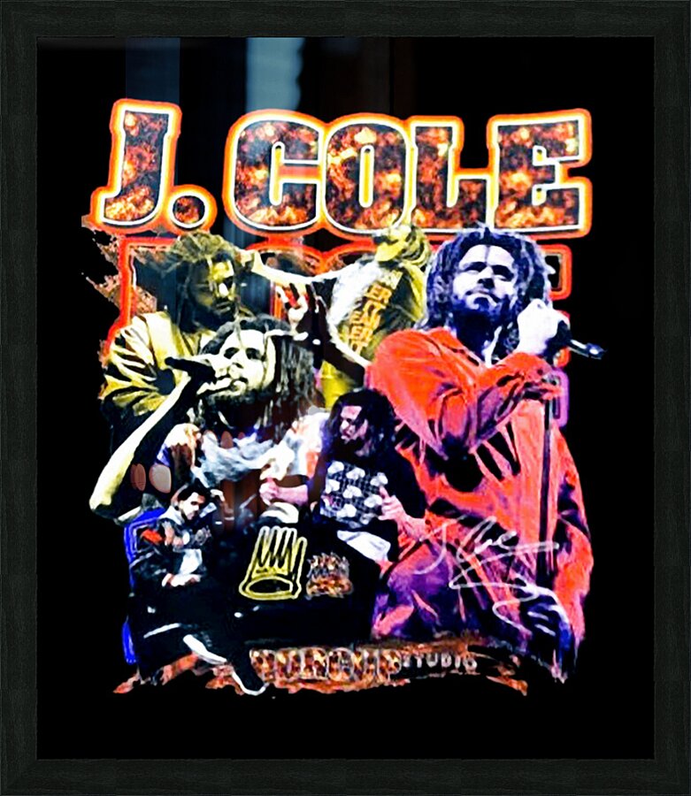 J. Cole 5 Picture Frame print