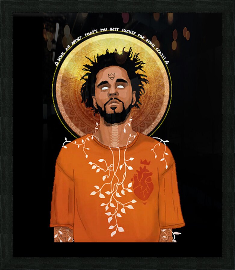 J. Cole 9 Picture Frame print