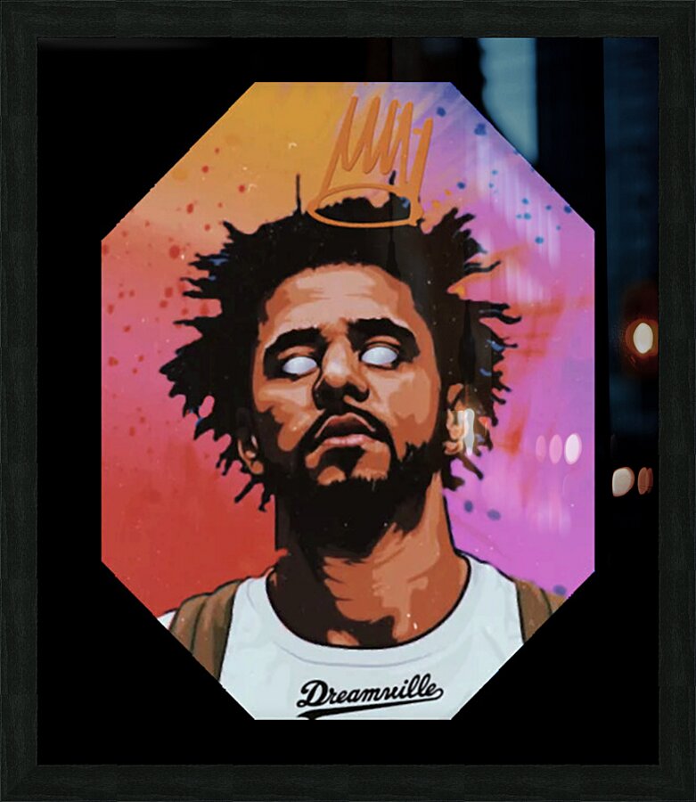 J. Cole 24 Picture Frame print
