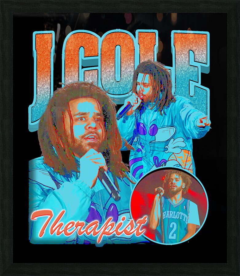 J. Cole 5 Picture Frame print
