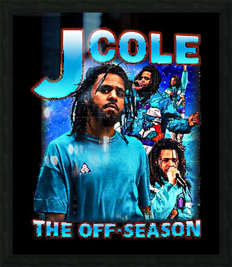 J. Cole 9 Picture Frame print