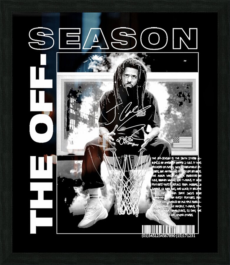 J. Cole 11 Picture Frame print