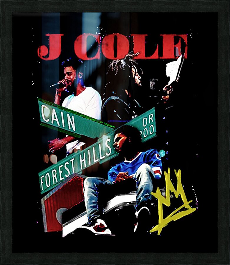 J. Cole 19 Picture Frame print