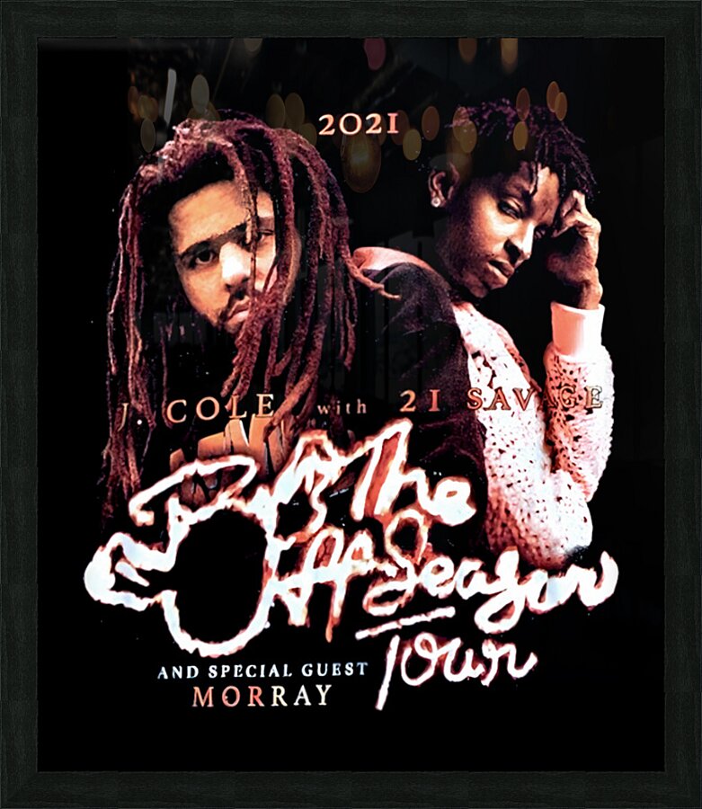 J. Cole 24 Picture Frame print