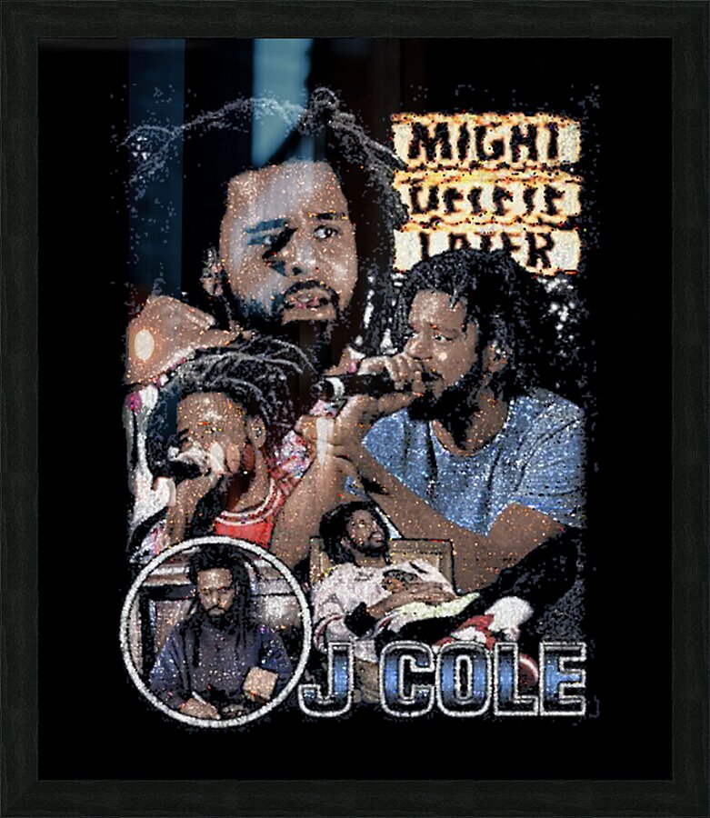 J. Cole 44 Picture Frame print