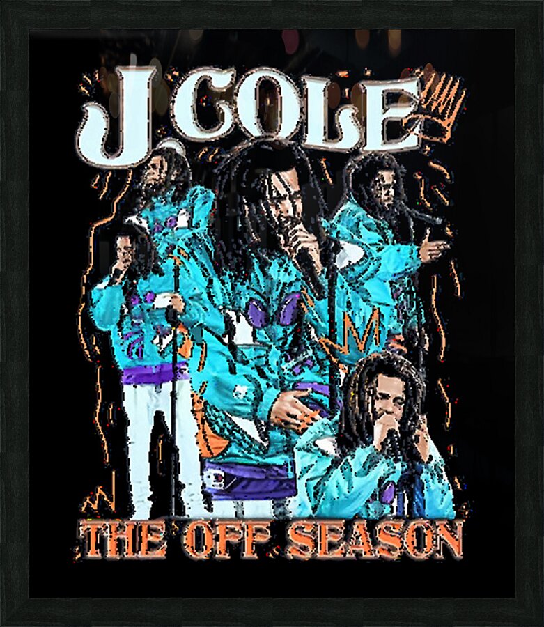 J. Cole 45 Picture Frame print