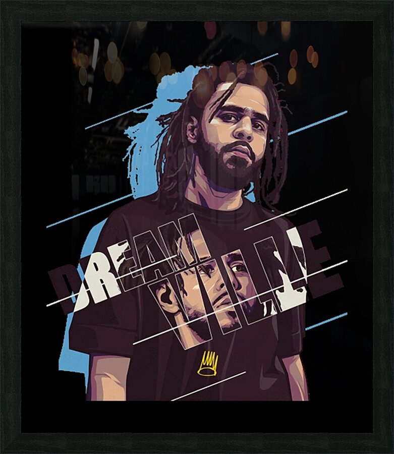 J. Cole 47 Picture Frame print