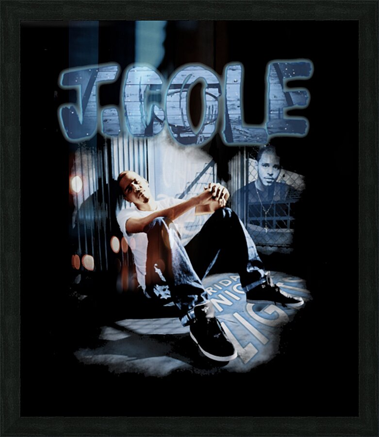 J. Cole 50 Picture Frame print