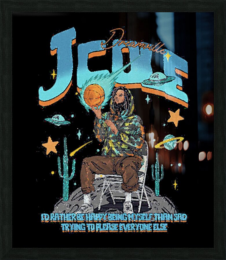 J. Cole 55 Picture Frame print