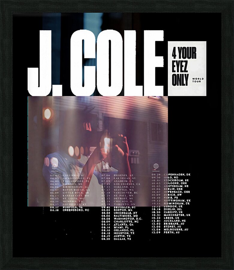 J. Cole 56 Picture Frame print