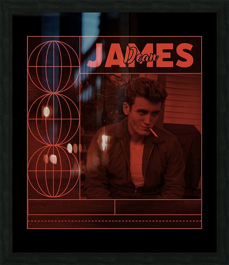 James Dean 11 Picture Frame print