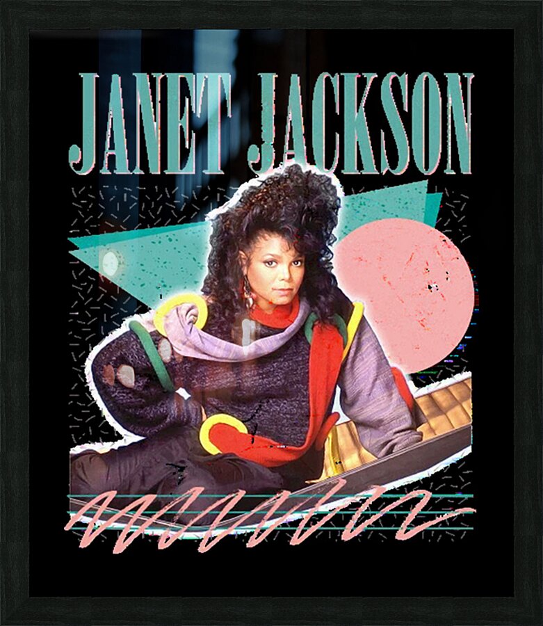 Janet Jackson 5 Picture Frame print