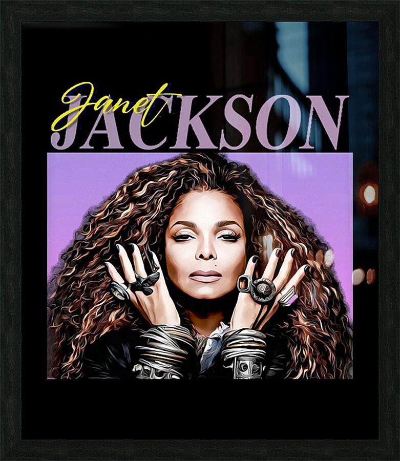 Janet Jackson 8 Picture Frame print