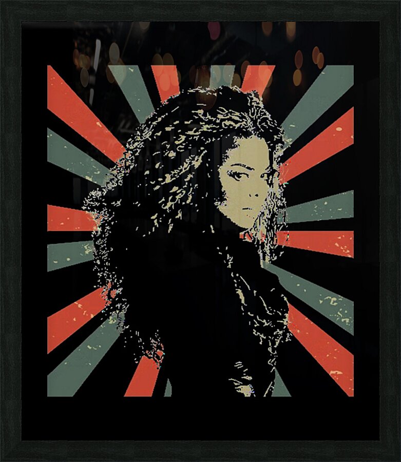 Janet Jackson 9 Picture Frame print