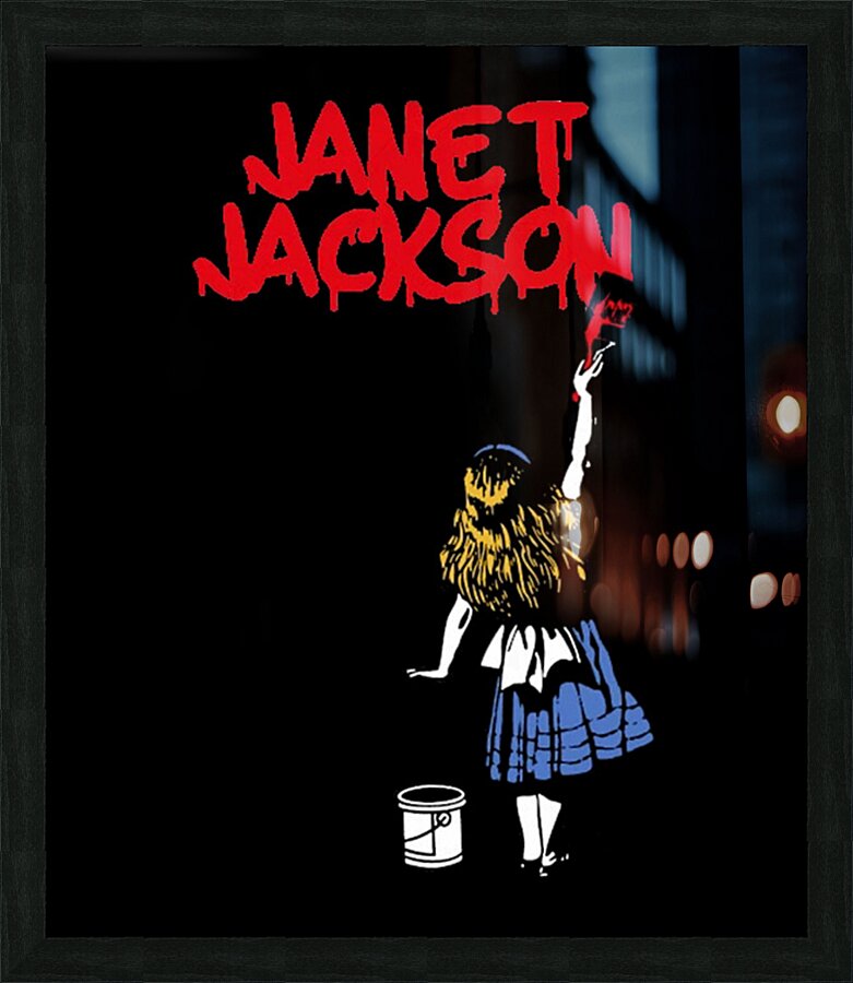 Janet Jackson 11 Picture Frame print