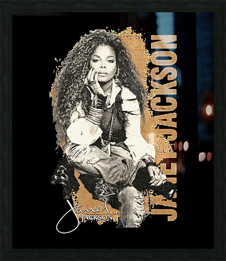 Janet Jackson 12 Picture Frame print