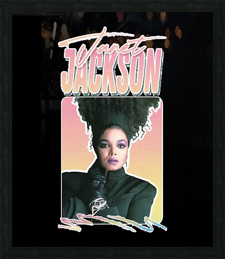 Janet Jackson 15 Picture Frame print