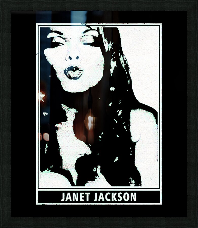Janet Jackson 17 Picture Frame print