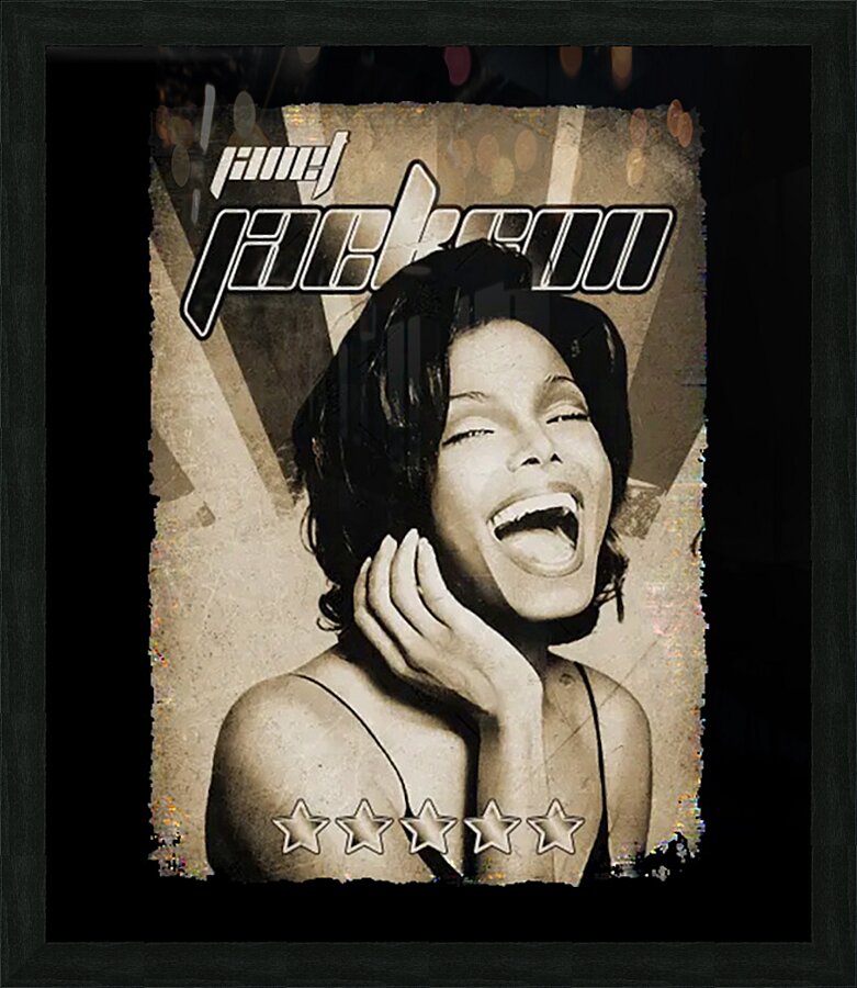 Janet Jackson 20 Picture Frame print