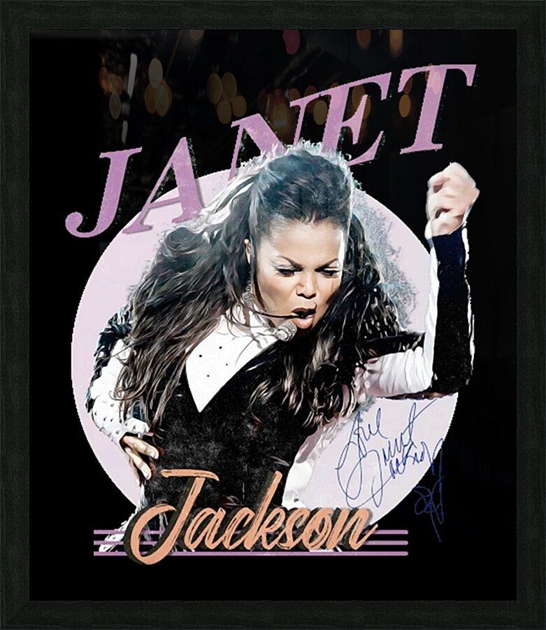 Janet Jackson 21 Picture Frame print