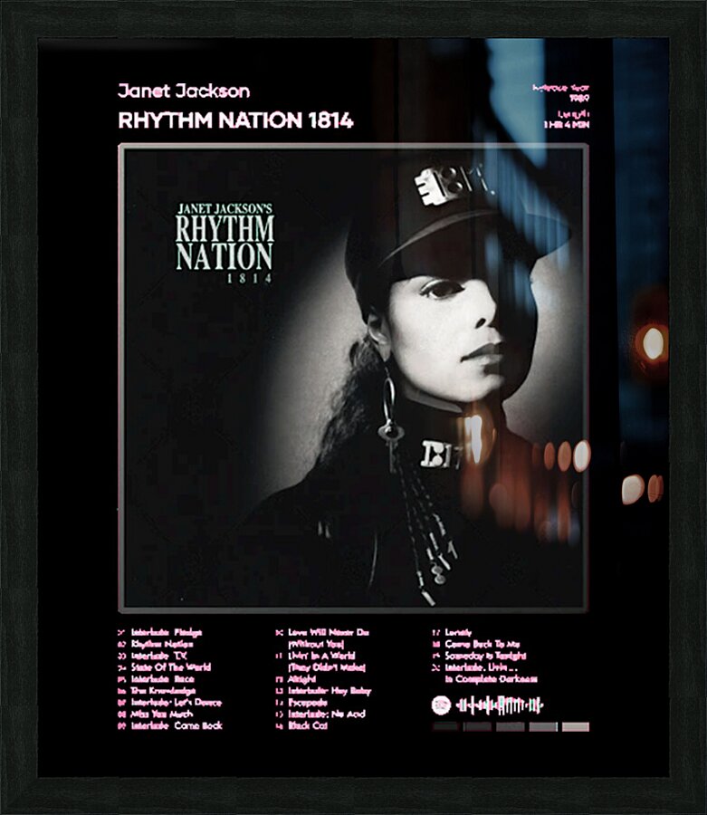 Janet Jackson 23 Picture Frame print