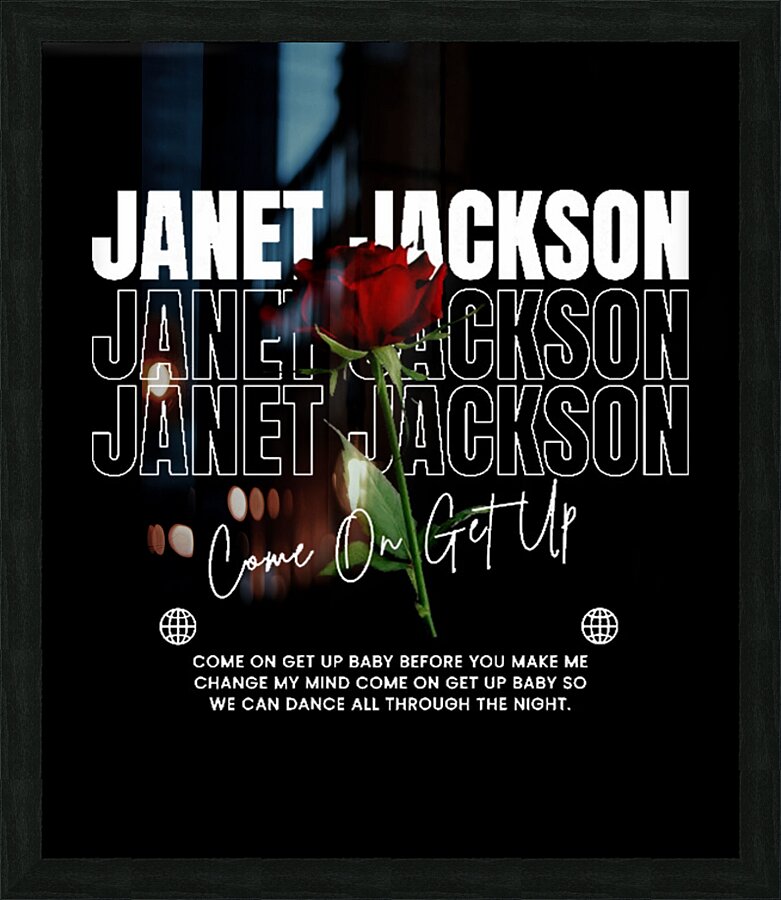 Janet Jackson 26 Picture Frame print