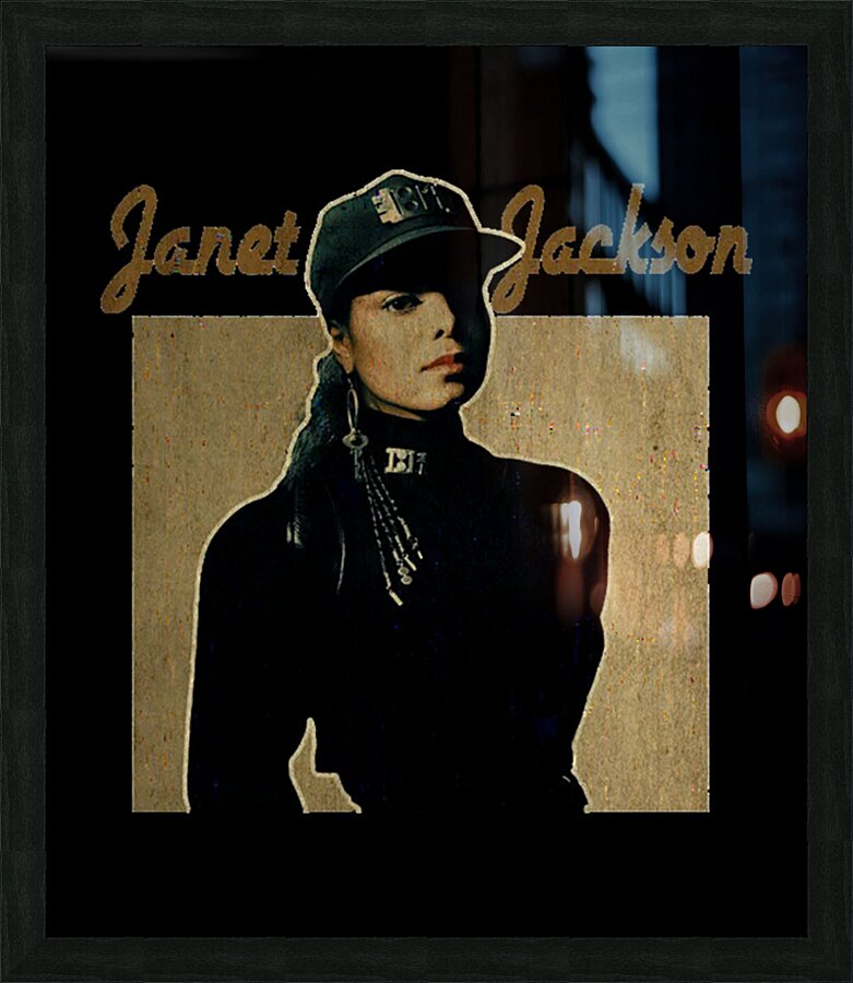 Janet Jackson 27 Picture Frame print