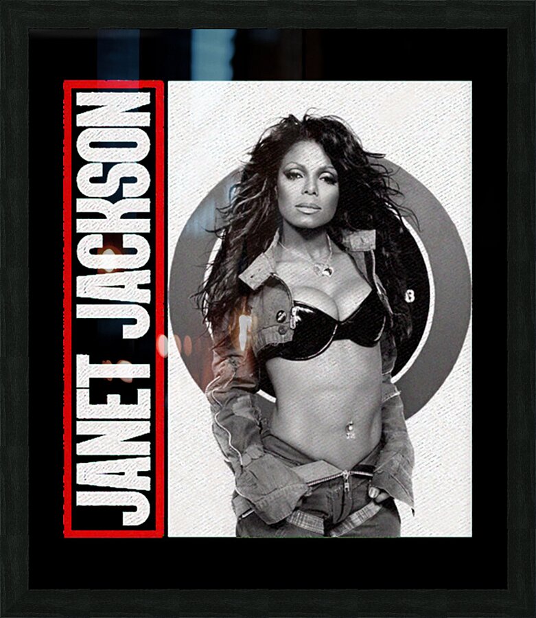Janet Jackson 32 Picture Frame print
