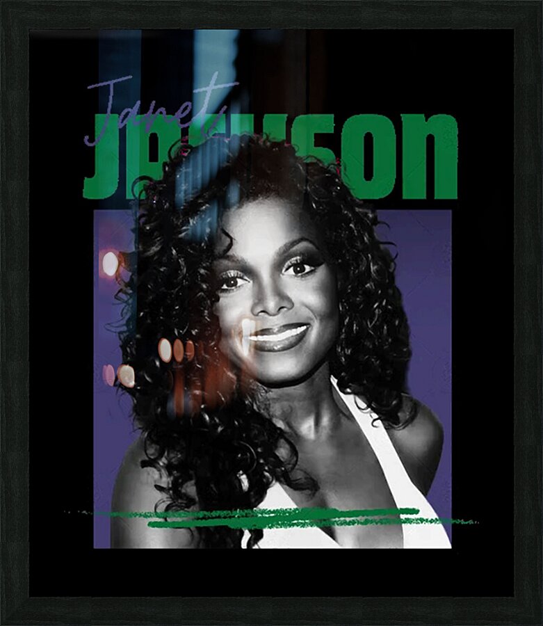 Janet Jackson 4 Picture Frame print