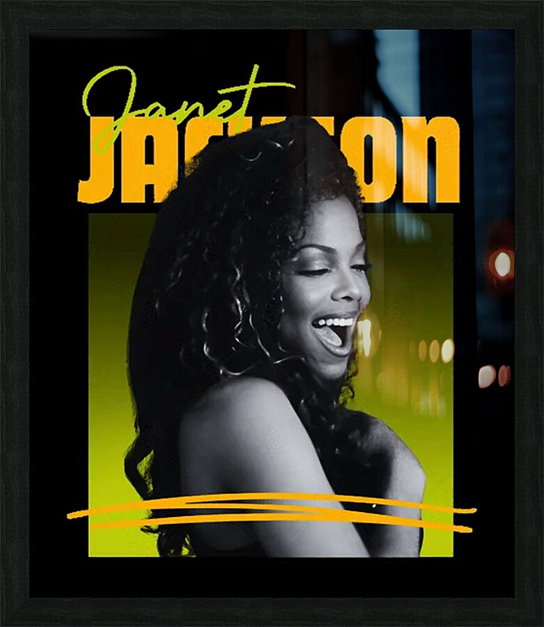 Janet Jackson 5 Picture Frame print