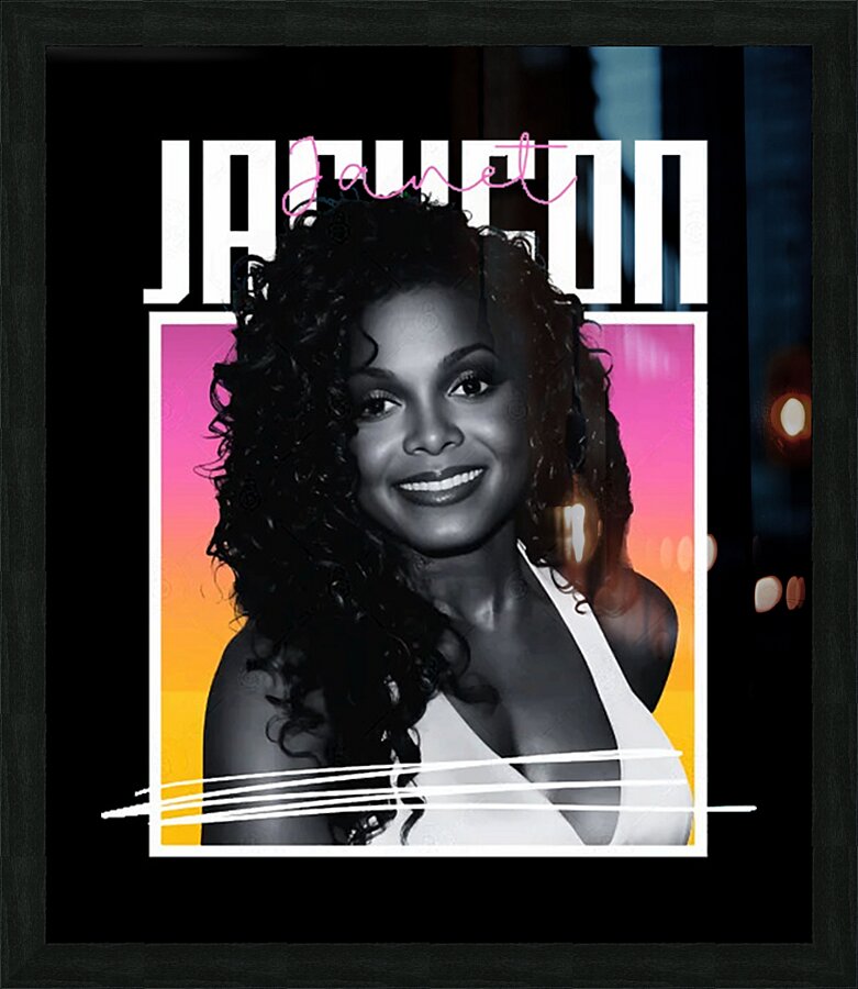 Janet Jackson 10 Picture Frame print