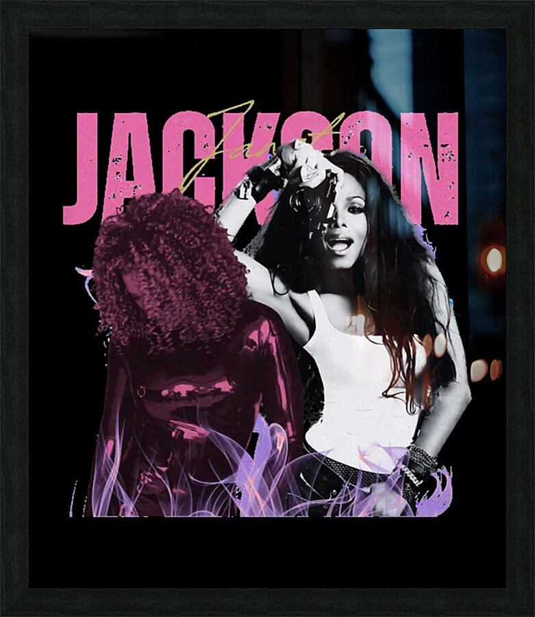 Janet Jackson 14 Picture Frame print