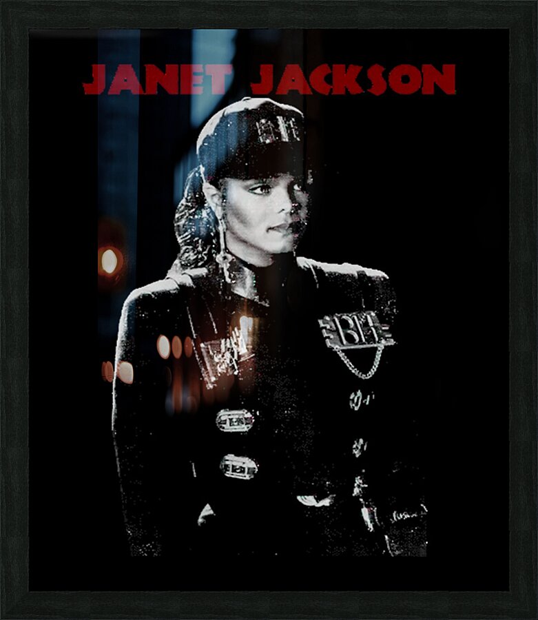 Janet Jackson 15 Picture Frame print