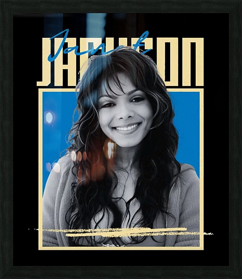 Janet Jackson 19 Picture Frame print